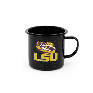 CK112BLA-LSU01 - Louisiana State (LSU) Enamelware 16oz Mug - 1