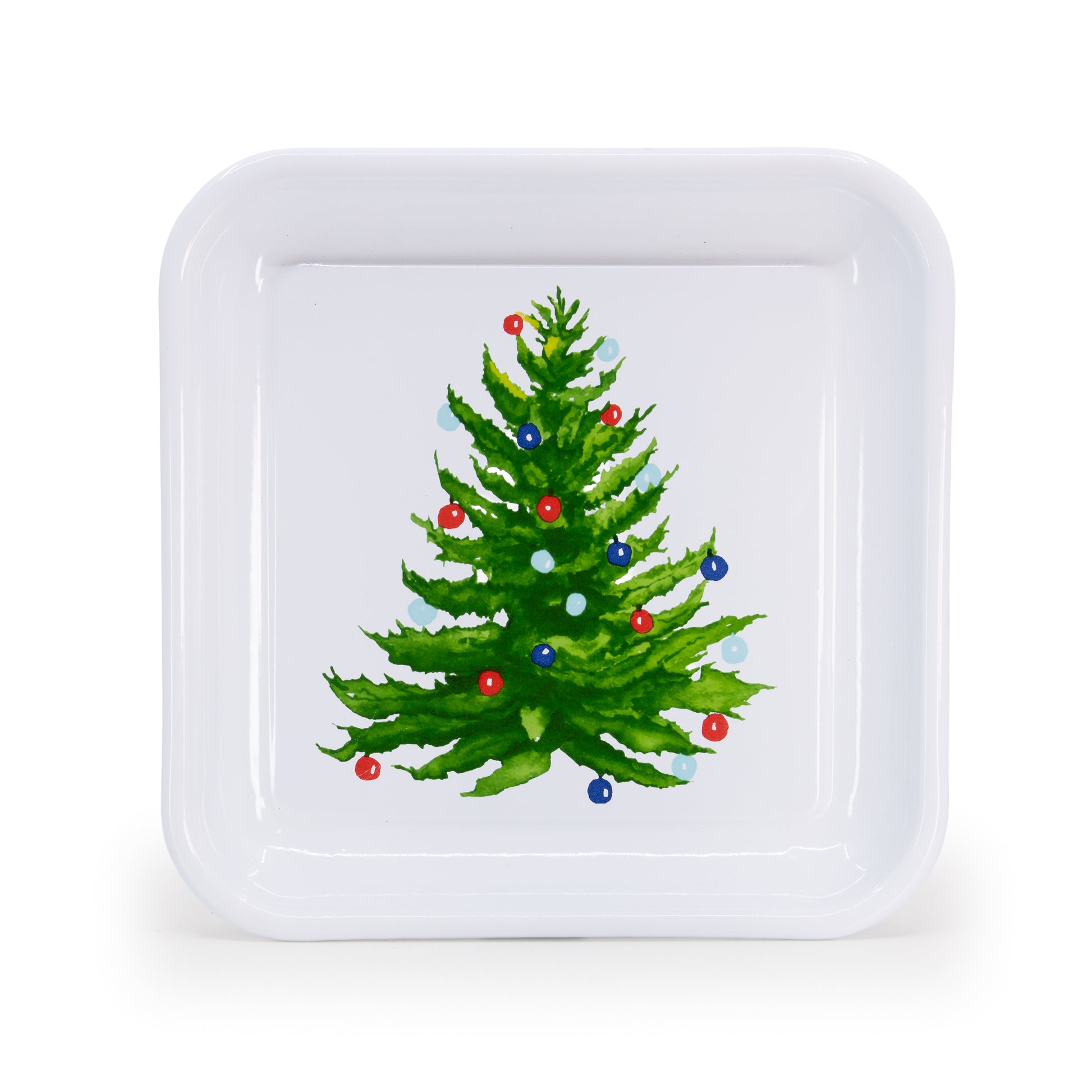 Christmas Tree Square Trays - Set of 2