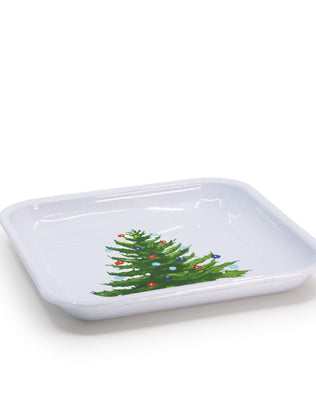 Christmas Tree Square Trays - Set of 2