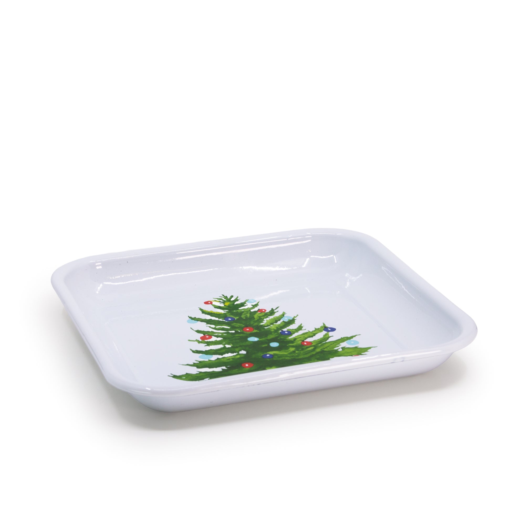 Christmas Tree Square Trays - Set of 2