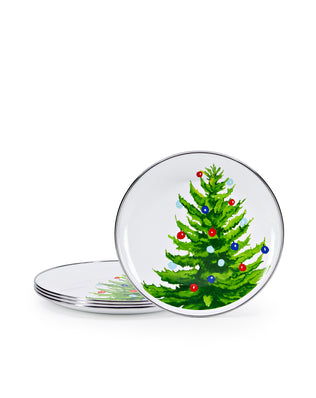 Christmas Tree  Sandwich Plates - Set of 4