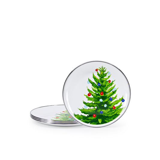 Christmas Tree  Sandwich Plates - Set of 4