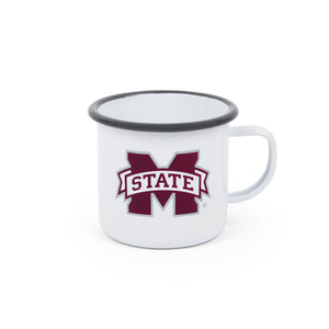 CV112GRY-MSU01 - Mississippi State Enamelware 16oz Mug - 1