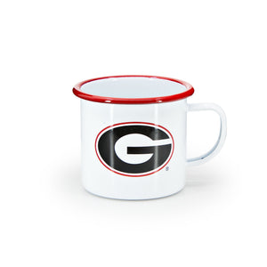 CV112RED-UGA01 - U of Georgia Enamelware 16oz Mug - 2