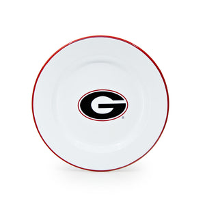 CV20RED-UGA02-4 - U of Georgia Enamelware Dinner Plates, Set of 4 - 1