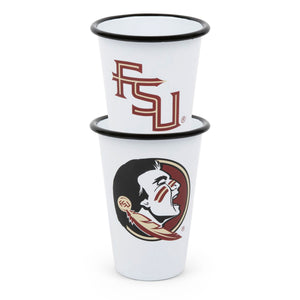 CV93BLA-FSU01-2 - Florida State Enamelware 14oz Tumblers, Set of 2 - 1