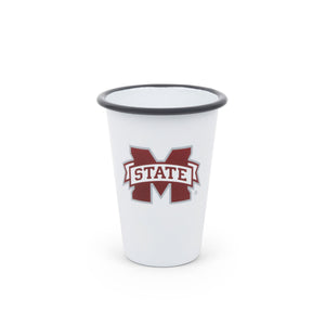 CV93GRY-MSU01-2 - Mississippi State Enamelware 14oz Tumblers, Set of 2 - 1