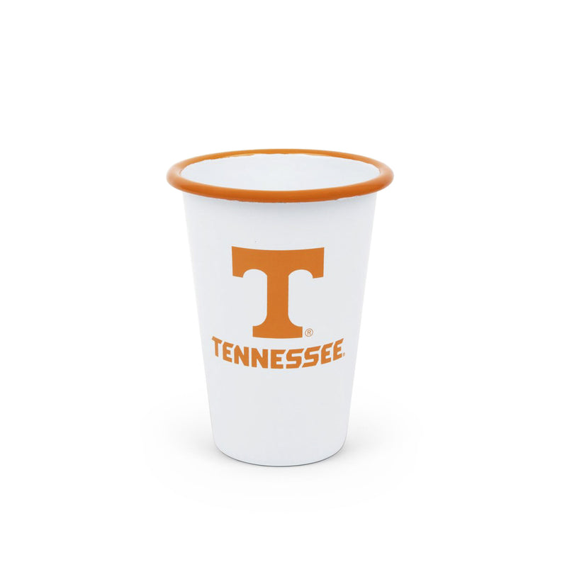CV93ORA-UT01-2 - U of Tennessee Enamelware 14oz Tumblers, Set of 2 - 1