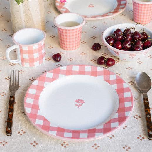 Max Humphrey x CCH Gingham Dinner Plates, Set of 4