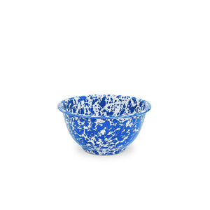 ecomposer-color-blue splatter, D02DBM-4 - Splatter Small Footed Bowls, Set of 4, Blue Splatter