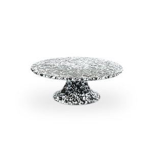 ecomposer-color-black splatter, D100BLM - Splatter Cake Stand, Black Splatter