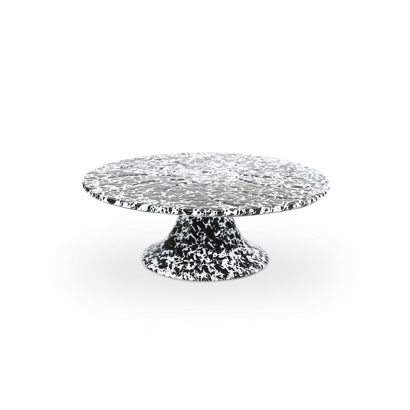 ecomposer-color-black splatter, D100BLM - Splatter Cake Stand, Black Splatter