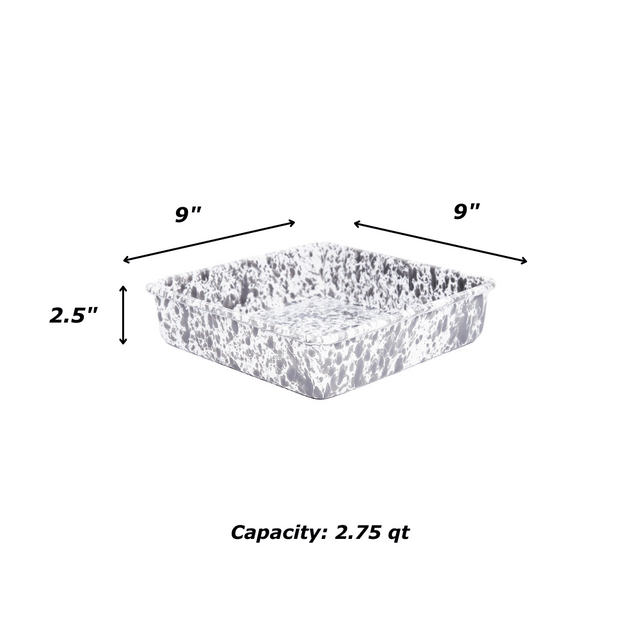 Splatter Square Brownie Pan