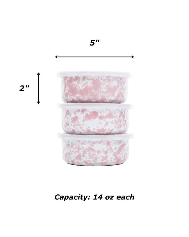 Splatter 3 Piece Storage Bowl Set