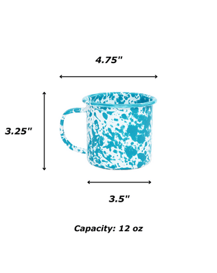 Splatter 12 oz Mugs, Set of 4