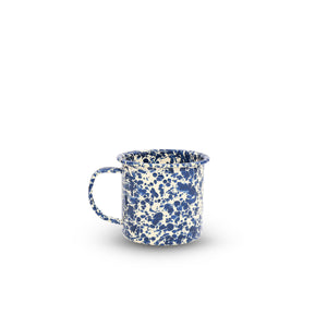 ecomposer-color-navy and cream, D11NVM-4 - Splatter 12 oz Mugs, Set of 4, Navy and Cream