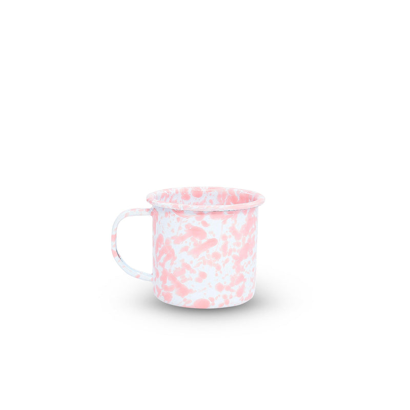 ecomposer-color-pink splatter, D11PKM-4 - Splatter 12 oz Mugs, Set of 4, Pink Splatter