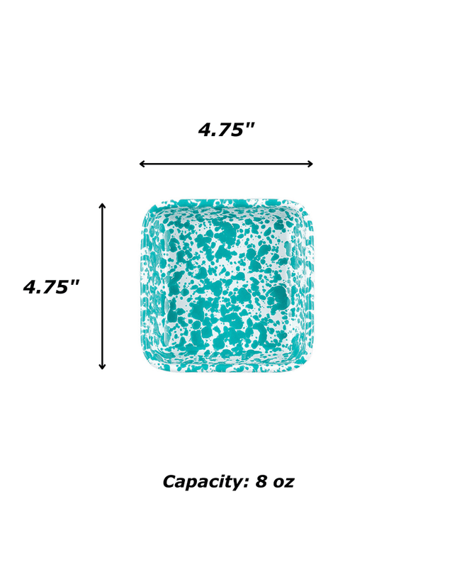 Splatter Small Square Trays, Set of 4