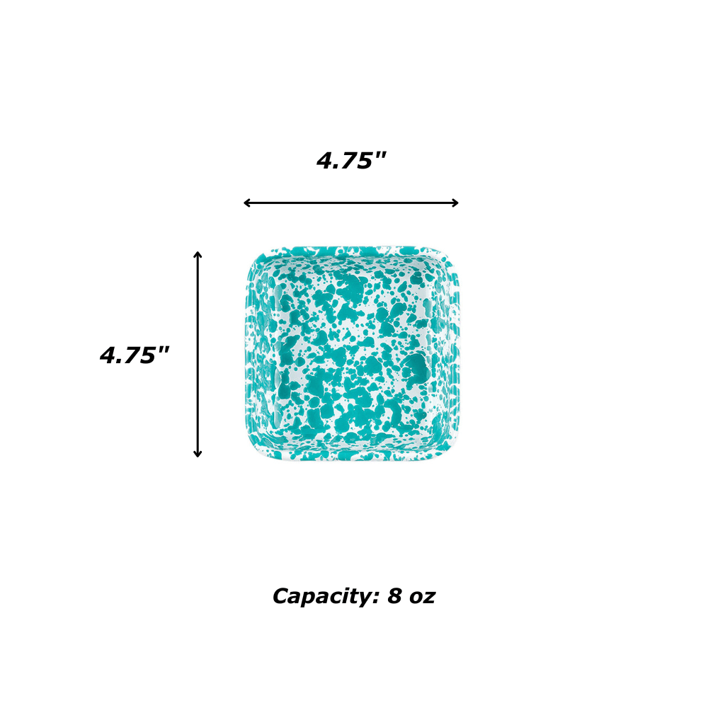 Splatter Small Square Trays, Set of 4