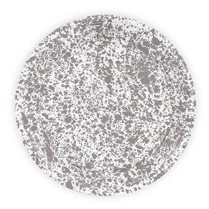 ecomposer-color-grey splatter, D129GYM - Splatter Large Round Tray, Grey Splatter