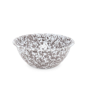 ecomposer-color-grey splatter, D18GYM - Splatter Small Serving Bowl, Grey Splatter