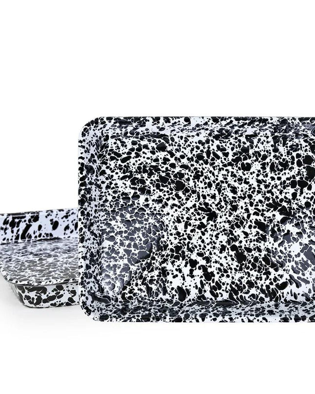 Splatter Small Rectangle Trays (Set of 2)