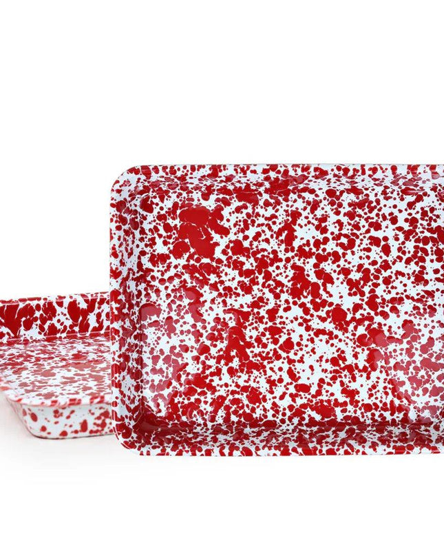 Splatter Small Rectangle Trays (Set of 2)