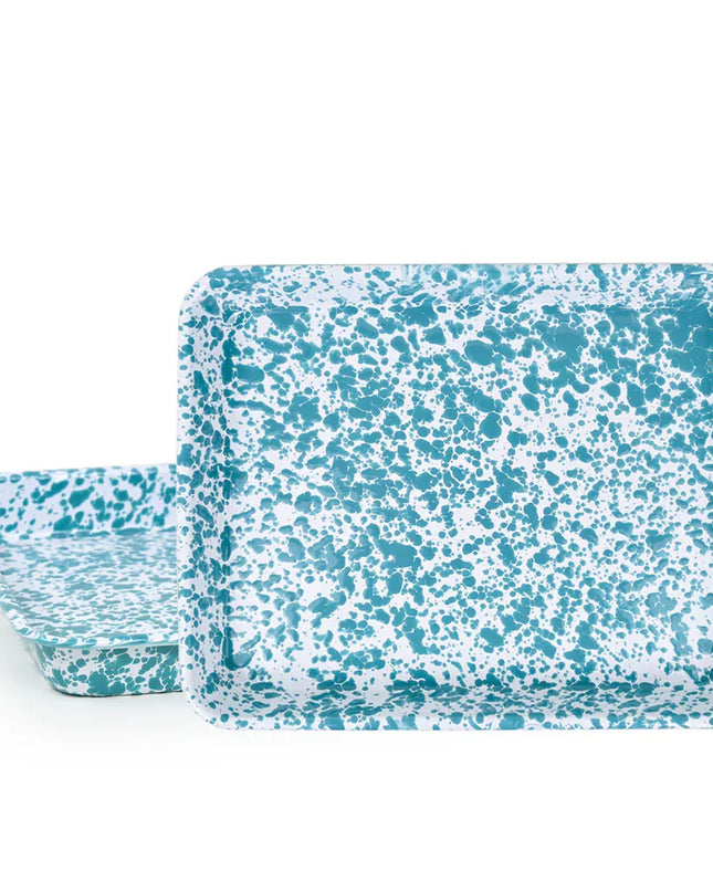Splatter Small Rectangle Trays (Set of 2)
