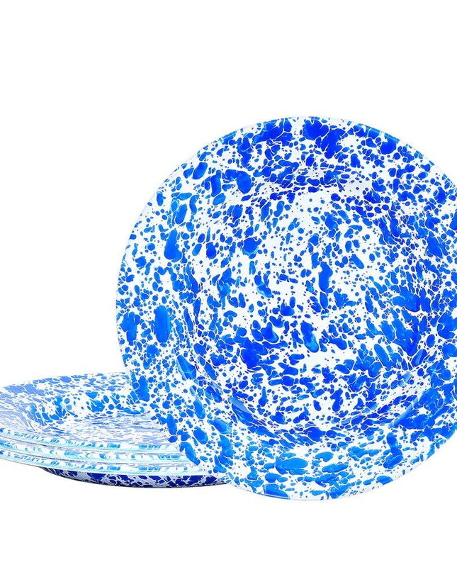 Splattered Dinner Plates, Set of 4