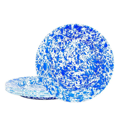 D20BLM-4 - Splattered Dinner Plates, Set of 4 - 1