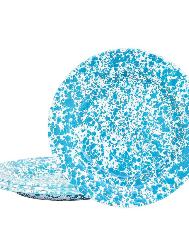 Splattered Dinner Plates, Set of 4