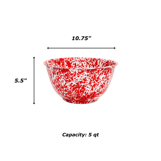Splatter Large Salad Bowl