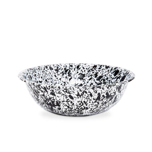 ecomposer-color-black splatter, D25BLM - Splatter Medium Basin, Black Splatter
