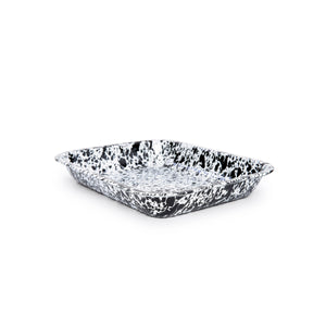 ecomposer-color-black splatter, D34BLM - Splatter Large Open Roaster, Black Splatter