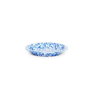 ecomposer-color-blue splatter, D42DBM - Splatter Pie Plate, Blue Splatter