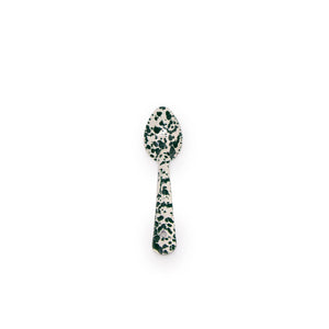ecomposer-color-green and cream, D49GCM-4 - Splatter Small Spoons, Set of 4, Green and Cream