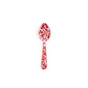 ecomposer-color-red splatter, D50RM-4 - Splatter Medium Spoons, Set of 4, Red Splatter