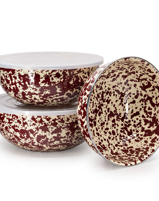 Splatter Covered Multi-Purpose Bowl Set