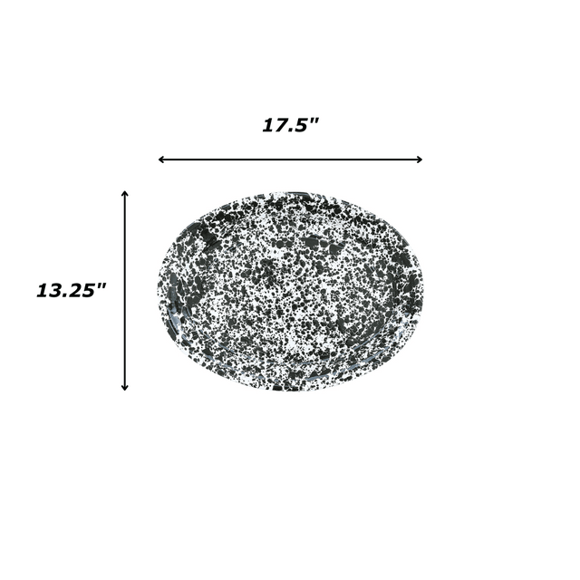 Splatter Oval Platter