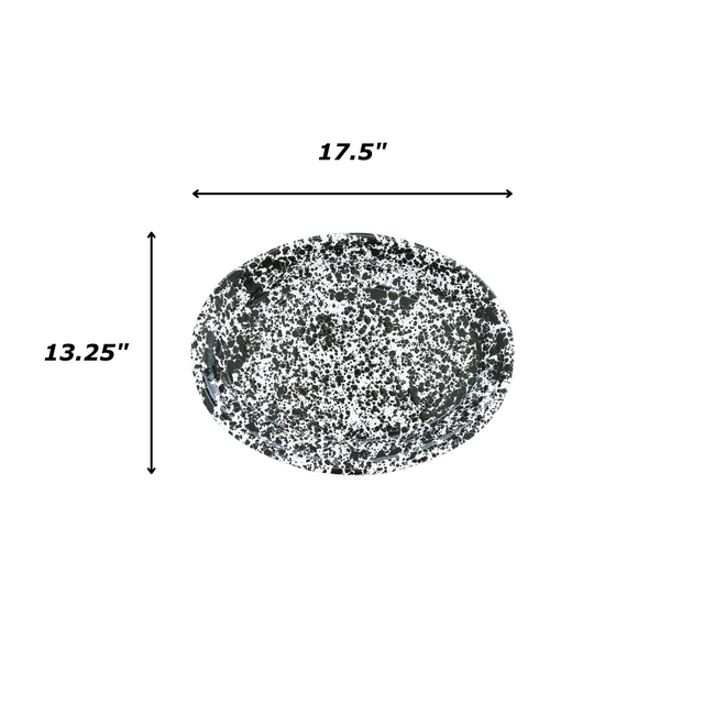 Splatter Oval Platter