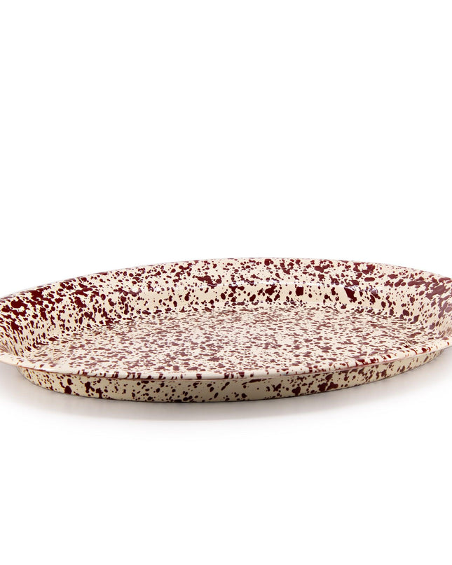 Splatter Oval Platter