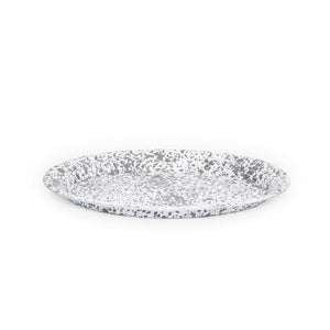 ecomposer-color-grey splatter, D61GYM - Splatter Oval Platter, Grey Splatter