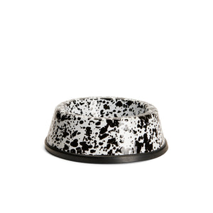 ecomposer-color-black splatter, D64BLM - Splatter Small Pet Bowl, Black Splatter