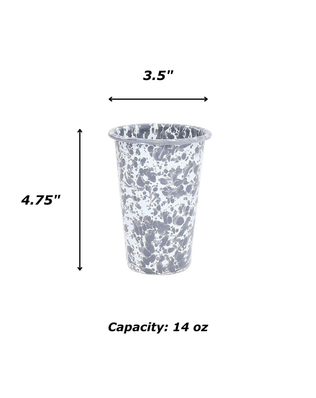 Splattered 14oz Tumblers (Set of 4)