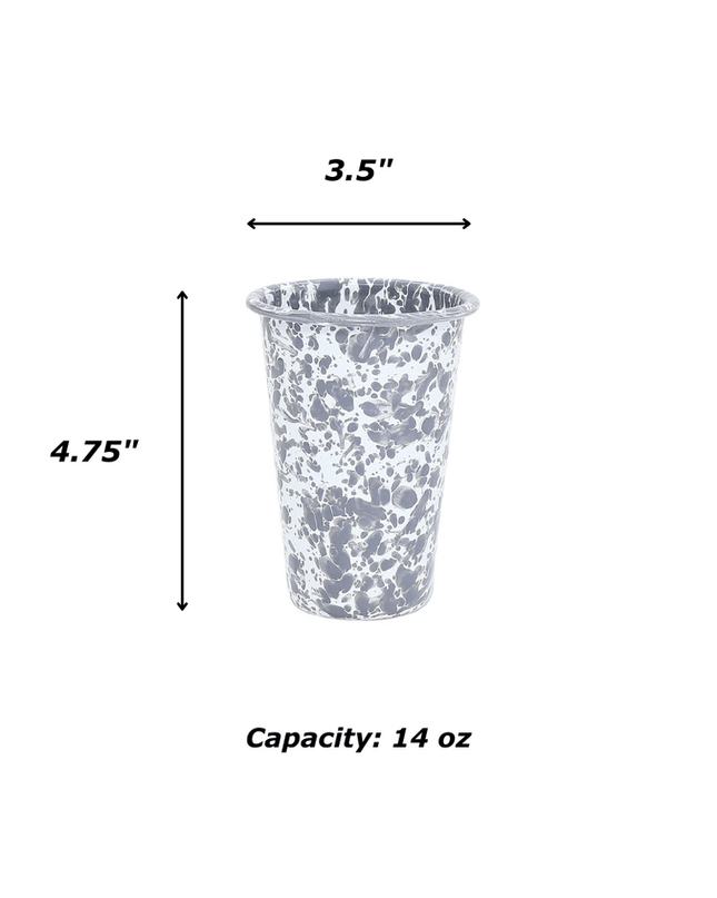 Splattered 14oz Tumblers (Set of 4)