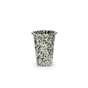 ecomposer-color-green and cream, D93GCM-4 - Splattered 14oz Tumblers (Set of 4), Green And Cream