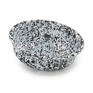 ecomposer-color-black splatter, D96BLM - Splatter Bundt Pan, Black Splatter