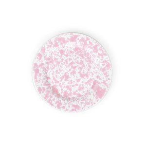 ecomposer-color-pink splatter, D99PKM-4 - Splatter Flat Salad Plates, Set of 4, Pink Splatter