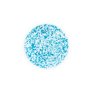 ecomposer-color-turquoise splatter, D99TQM-4 - Splatter Flat Salad Plates, Set of 4, Turquoise Splatter