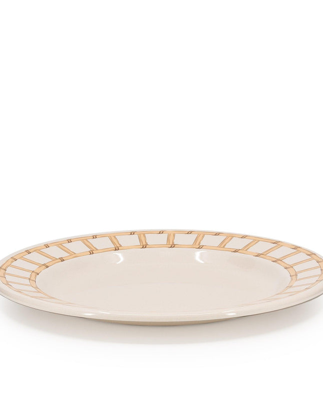 Domino x CCH Wicker Dinner Plates, Set of 4